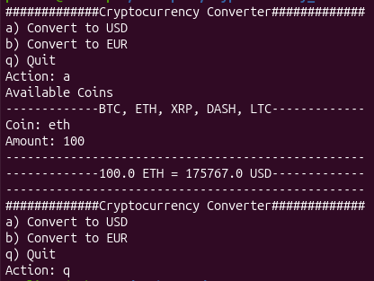 Cryptocurrency Converter